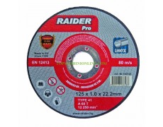 Диск за рязане на метал 125 х 1.0 х 22.2 мм A60T INOX Raider pro 160121 thumbnail image