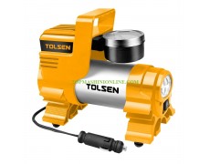 Автомобилен мини компресор за помпане на гуми с манометър Tolsen 65515 DC 12 V, 120 W, 6.8 bar thumbnail image