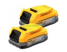 Комплект от 2 броя литиево-йонна акумулаторна батерия 18 V, 1.7 Ah DeWALT DCBP034E2-XJ PowerStack thumbnail image