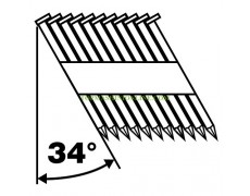 Пирони за такер с наклон 34° Bosch SN34DK 65 с дебелина 2.8 мм и дължина 65 мм, SN34, 3000 броя thumbnail image