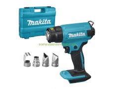 Акумулаторен пистолет за горещ въздух с 4 броя накрайници 18 V Makita DHG180ZK Li-Ion, 200 л/мин, 550 °C, в куфар без зарядно устройство и батерии thumbnail image