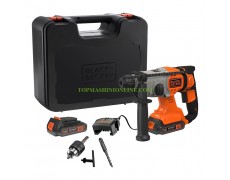 Акумулаторен безчетков перфоратор SDS-plus Black & Decker BCD900E2K с 2 батерии 18 V, 2.5 Ah, 1.2 J зарядно устройство в куфар thumbnail image