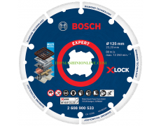 Диамантен диск за сухо рязане на метал Bosch Expert Diamond Metal Wheel X-Lock 125 мм, 22.23 мм thumbnail image