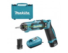 Двускоростен акумулаторен винтоверт Makita DF012DSE с 2 батерии 7.2 V, 1.5 Ah Li-ion, 5.6 Nm, куфар и зарядно устройство thumbnail image