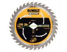 Метален HM циркулярен диск за рязане на дърво DeWALT DT40271 Extreme Runtime с диаметър Ø 190 х 1.55 мм, z 36 thumbnail image