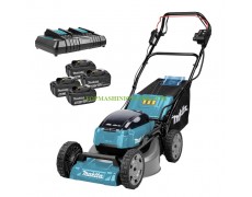 Акумулаторна самоходна косачка за трева с кош 60 л Makita DLM462PT4 с 4 батерии 18 V, 5 Ah, 460 мм thumbnail image