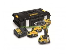 Безчетков двускоростен акумулаторен винтоверт DeWALT DCD791P3K-QW с 3 батерии 18 V, 5.0 Ah, Li-Ion, 70 Nm зарядно устройство и куфар thumbnail image