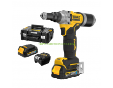 Професионалната акумулаторна попнитачка Dewalt DCF414E2GT 18 V, 2 Ah, 20 kN, 4.8-6.4 мм с 2 батерии и зарядно thumbnail image