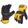 Работни ръкавици с двойна длан от телешки велур DeWALT Leather Rigger размер 10 DPG41L EU