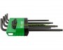 Комплект шестограми TORX Ceta Form LT/700B дълги, 8 броя, T9; T10; T15; T20; T25; T27; T30; T40