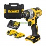 Безчетков акумулаторен ударен гайковерт 1/4" DeWALT DCF840D2T с 2 батерии 18 V, 2 Ah Li-Ion, 192 Nm в куфар