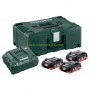 Комплект акумулаторни батерия и зарядно Metabo ASC 30-36 + 3x18 V, 4.0 Ah LiHD + Metaloc II