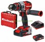 Ударен акумулаторен винтоверт Einhell TE-CD 18/48 Power X-Change с 2 батерии 18 V, 2 Ah Li-Ion, 48 Nm, 4513935 в куфар