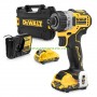 Безчетков акумулаторен винтоверт DeWALT DCF601D2 12 V, 2.0 Ah, Li-Ion, 8 Nm