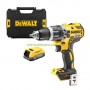 Безчетков акумулаторен ударен винтоверт DeWALT DCD796E1T 18 V, 1.7 Ah Li-Ion, 70 Nm, в куфар