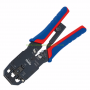 Клещи кербовъчни за телефонни и компютърни конектори Knipex RJ10-RJ11-RJ12-RJ45,200 мм,WE